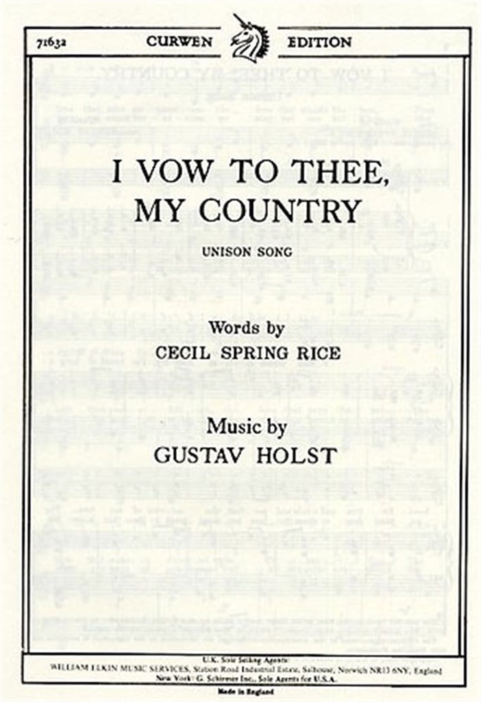 I Vow To Thee My Country